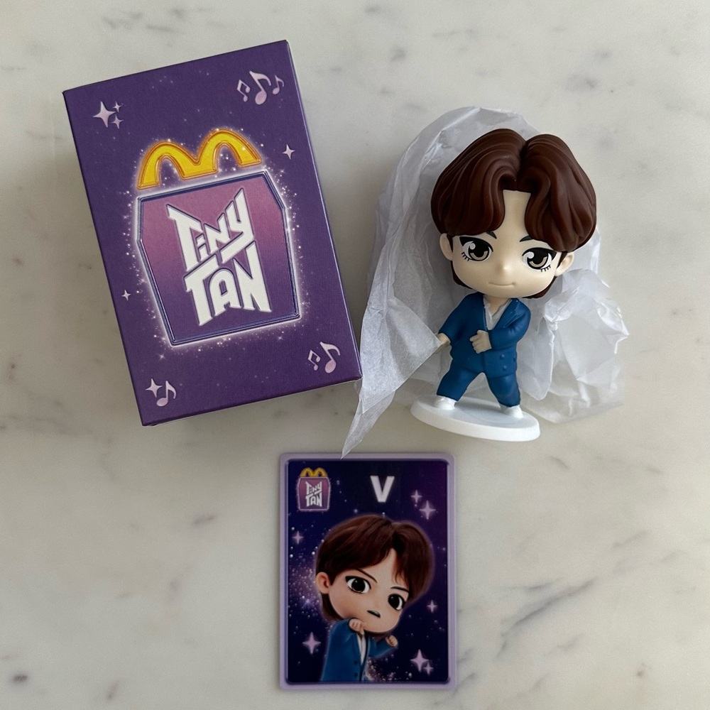 V Only - McDonald's Happy Meal Limited Edition. Tiny TAN “Throwback Edition”